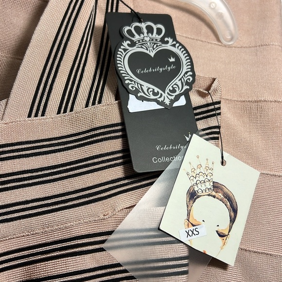 NEW WITH TAG CELEBRITY STYLE CS COLLECTION SLEEVELESS DRESS SIZE XXS - Picture 8 of 10